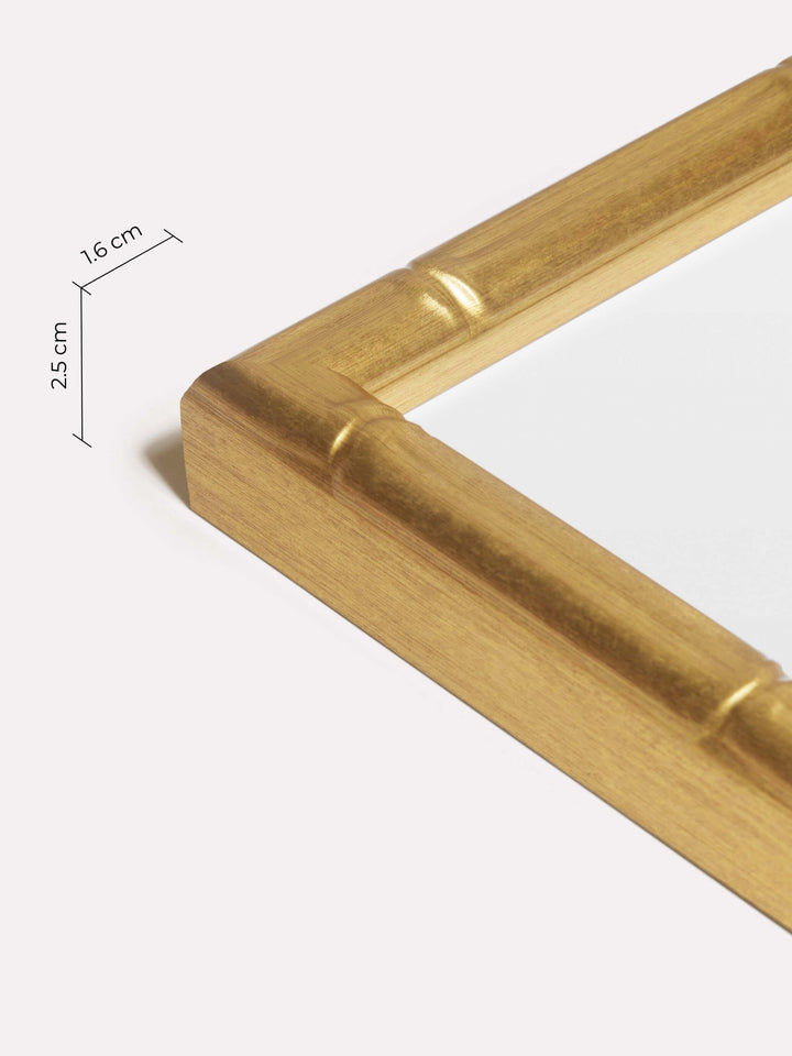 Bamboo Frame, Gold, 40x60 cm - Close-up view