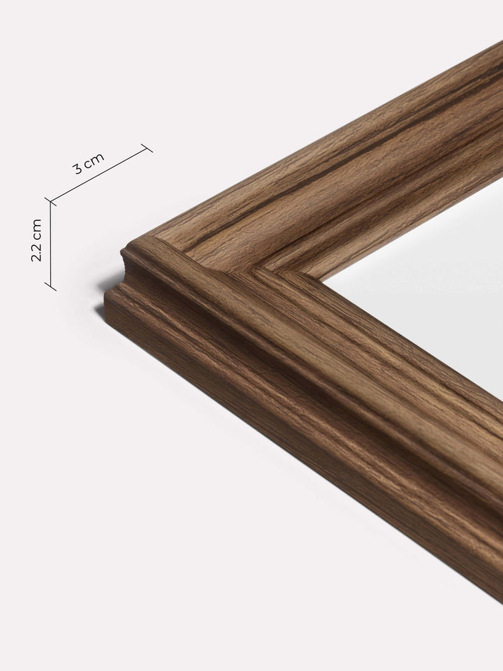 Decorative Frame, Walnut, 40x60 cm - Close-up view