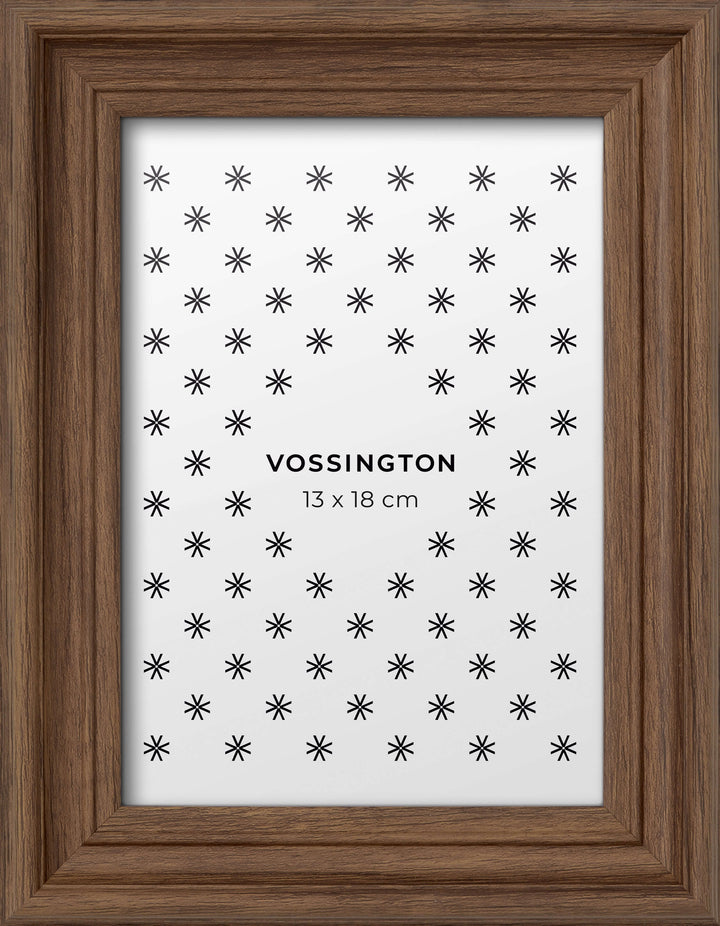 Decorative Frame, Walnut, 13x18 cm - Front view